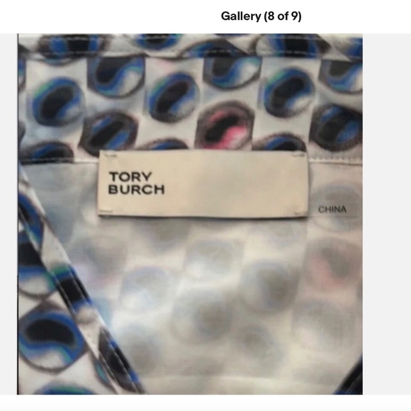 Tory Burch Candy Dot Mini Shirtdress – Size 4 – NWOT - Picture 8 of 8